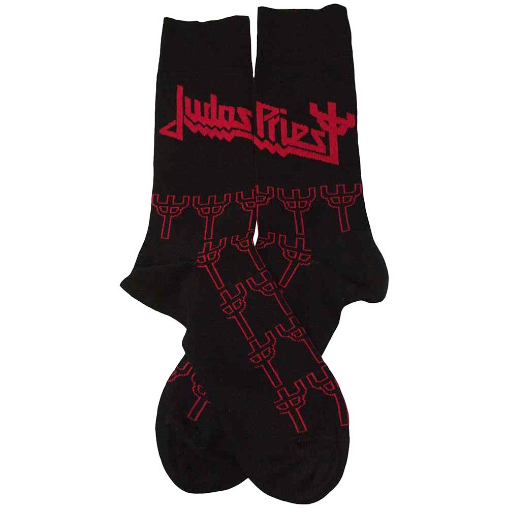 Judas Priest - Trident Pattern Sokken - EU 40-45 - Zwart